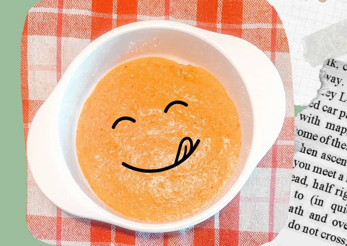 MPASI 6m menu lengkap - bubur ayam tofu