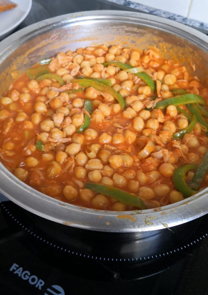 Una foto de Garbanzos con Jackfruit