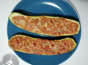 Foto principal de Calabacín relleno de atún dieta fodmap
