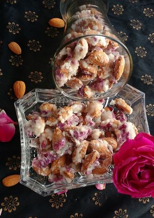 A picture of Rose Petal Almonds.