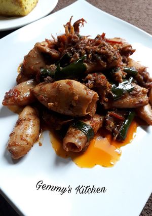 Foto resep Cumi Asin cabe ijo