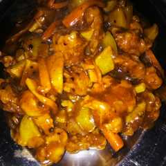รูปของ Chicken pop with black paper sauce