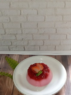 Foto resep Strawberry Lychee Panacotta