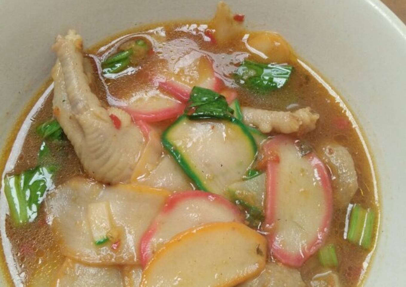 Seblak kerupuk ceker