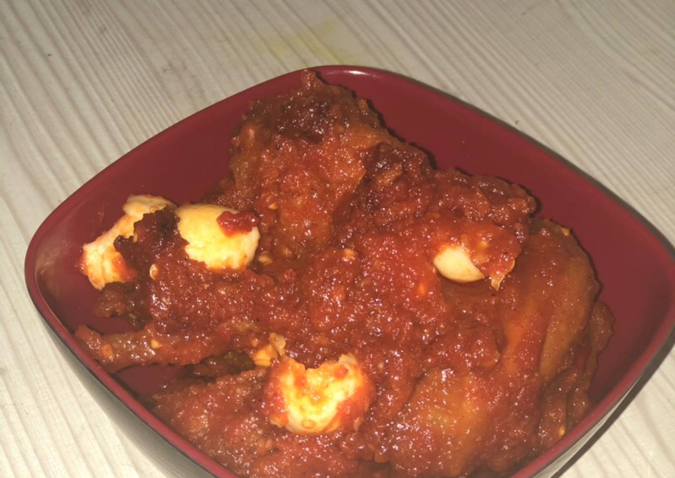 Ayam KFC bumbu Balado