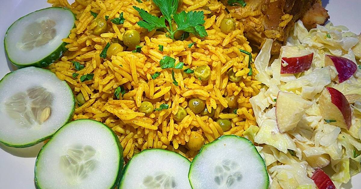 Jollof rice with green peas and turkey Recipe by Fauziya Muhammad Cookpad