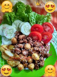 Foto resep Chicken Teriyaki with potatoAla Dapur Syafa