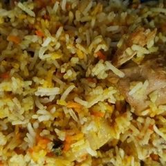 A picture of Layered Biryani.