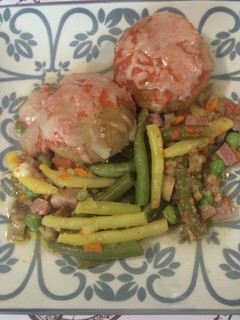 Una foto de Cazuela de champiñones con verduras