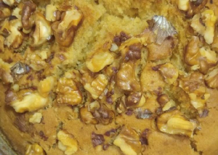 wholewheat walnut cake recipe main photo