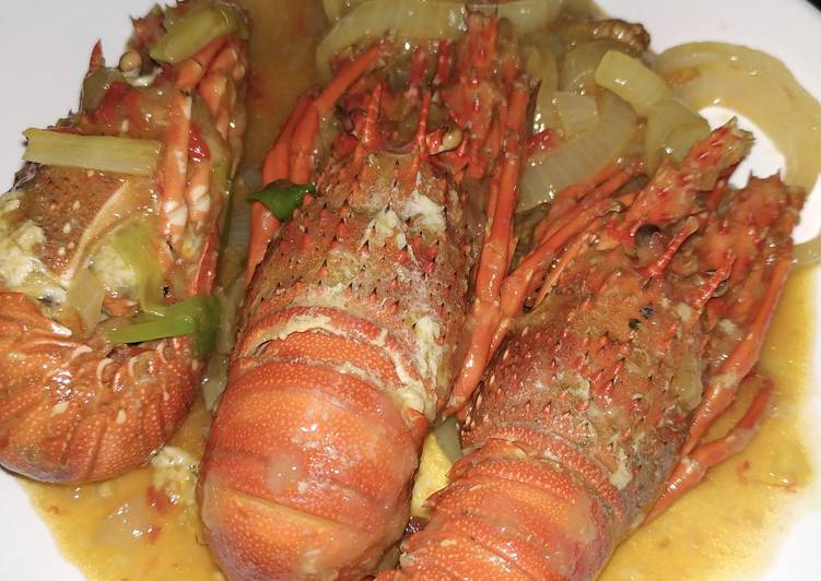 Resep Lobster Saus Padang sederhana Anti Gagal