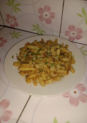Foto resep Garlic Cheddar Fries