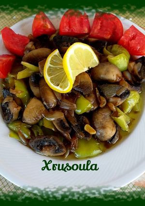 Φωτογραφία της συνταγής 💛 Μανιτάρια λεμονάτα με πιπεριές