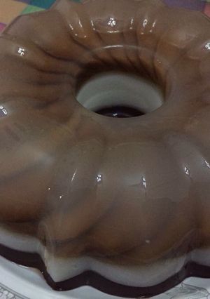Foto resep Puding Regal Black & White