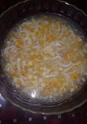 Foto resep Sup jagung ayam suwir