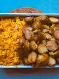 Basmati con coles de Bruselas