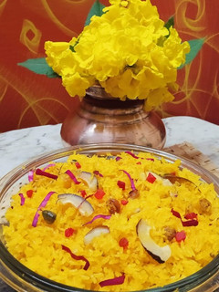 केसरिया भात (kesariya bhat recipe in Hindi) रेसिपी मुख्य फोटो