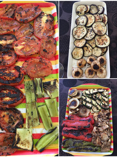 Una foto de Parrillada de verduras 🌶 🥕🍄🥒🍅