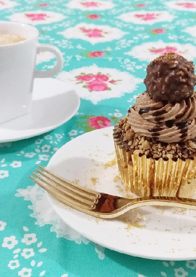 Una foto de Cupcake Ferrero rocher