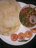 Amritsari Chhola with bhatura
