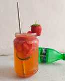 Strawberry and Lime Squash🍓🍋