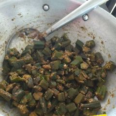 A picture of Bhindi fry.