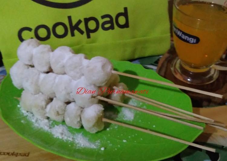 resep cara bikin Donat Mochi Sate