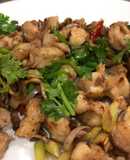 Sụn gà xào sả ớt