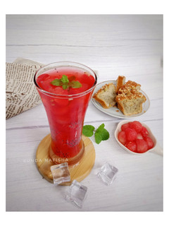 Foto resep Es Semangka Selasih