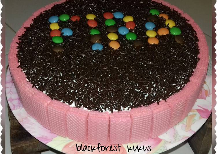 Cara mengolah Blackforest kukus ekonomis & simple #KisahKasihCookpad enak