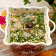 Canh cải rổ nấu nấm thịt xay