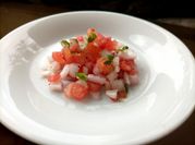 A picture of pico de gallo salsa