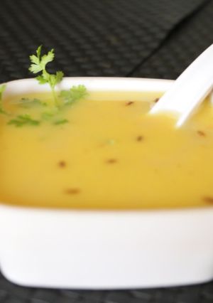A picture of Dal ka shorba.