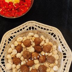 A picture of Navaratri Special Makhana Badam Laddoo.
