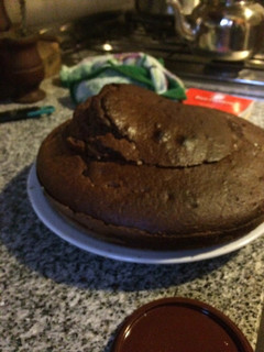Una foto de Bizcochuelo de vainilla con cacao