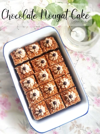 Langkah Mudah untuk Membuat Resep  Chocolate Nougat Cake (Eggless) yang Menggugah Selera, Enak