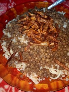 صورة لوصفة الكشري المصري 👌😋