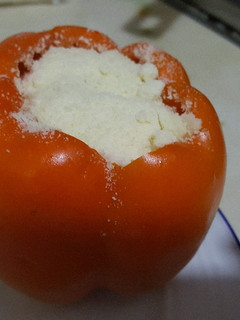 Una foto de Pimientos rellenos de carne molida y queso