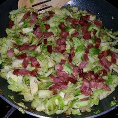 Brussels Sprouts with Crispy Bacon and Shallots A picture of Brussels Sprouts with Crispy Bacon and Shallots.