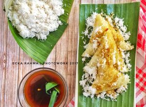 Foto resep Lupis (dengan tutorial bungkus lupis segitiga)