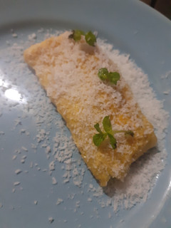 Una foto de Omelette de membrillo