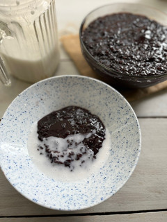 Foto resep Bubur ketan item rice cooker