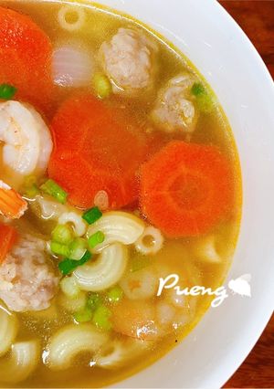 รูปของ ซุปมักกะโรนีกุ้ง