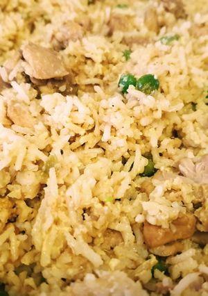 Csirkés tojásos sült rizs - Chicken fried rice recept fotója