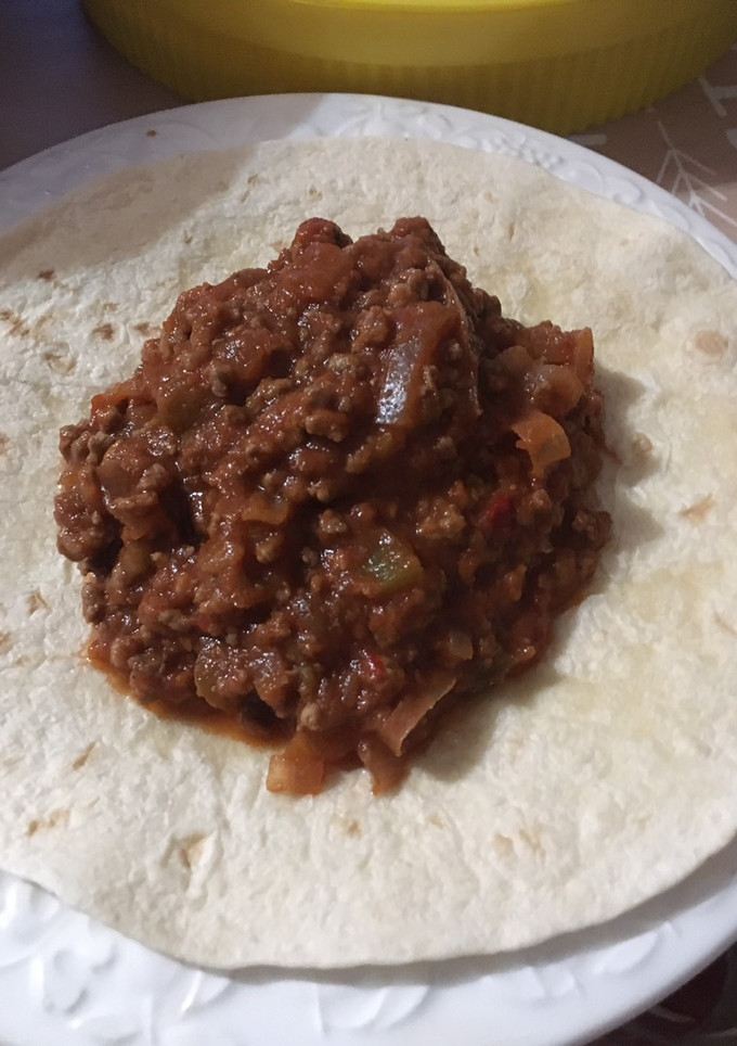 Una foto de Fajitas al estilo mi marido