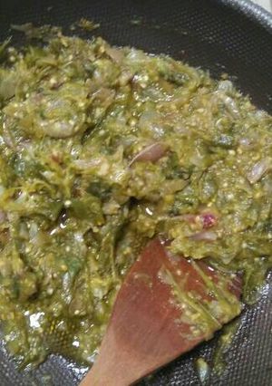 Foto resep Sambel hijau ala padang