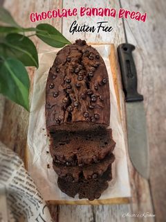 Foto resep Chocolate Banana Bread (Gluten Free)