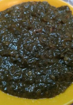A picture of Sarso ka Saag.