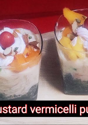 A picture of Custard Vermicelli Pudding.