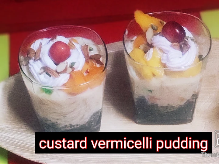 Recipe Custard Vermicelli Pudding the Delicious Tasty
